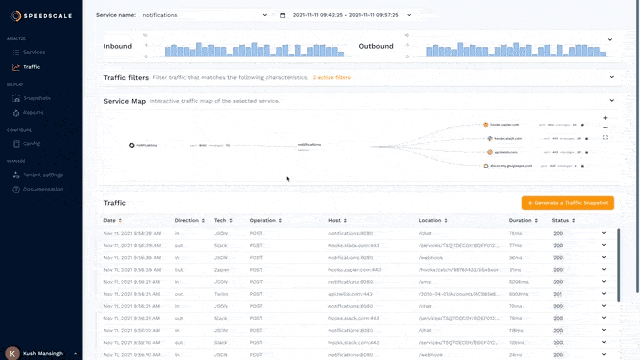 speedscale traffic viewer